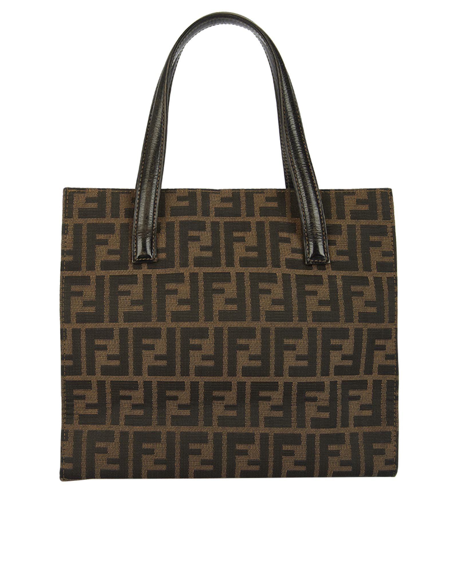 Fendi Zucca Print Leather Pocket Tote Fendi Designer Exchange Buy Sell Exchange